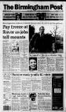 Birmingham Daily Post Thursday 01 October 1992 Page 1