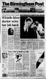 Birmingham Daily Post Wednesday 04 November 1992 Page 1