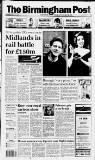 Birmingham Daily Post Wednesday 31 March 1993 Page 1