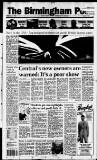 Birmingham Daily Post Friday 27 May 1994 Page 1