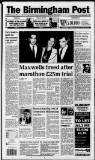 Birmingham Daily Post Saturday 20 January 1996 Page 1