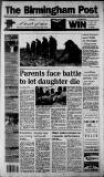 Birmingham Daily Post Monday 30 December 1996 Page 1