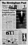 FRIDAY December 31 1999 COUNTY EDITION THE NATIONAL NEWSPAPER FOR THE MIDLANDS Number 43710 37p Council chiefs knighthood is pride