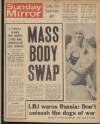 Sunday Mirror Sunday 01 September 1968 Page 1