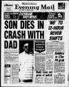 Birmingham Mail Monday 13 November 1989 Page 1