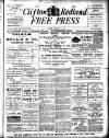 Clifton and Redland Free Press Friday 25 February 1898 Page 1