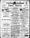 Clifton and Redland Free Press Friday 07 October 1898 Page 1