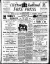 Clifton and Redland Free Press Friday 14 October 1898 Page 1