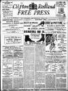 Clifton and Redland Free Press Friday 25 April 1902 Page 1
