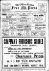 Clifton and Redland Free Press Friday 07 August 1914 Page 1