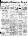 Horfield and Bishopston Record and Montepelier & District Free Press Saturday 18 September 1897 Page 1