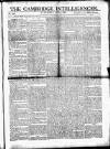 Cambridge Intelligencer Saturday 02 June 1798 Page 1