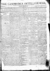 Cambridge Intelligencer Saturday 25 October 1800 Page 1