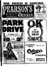 Pearson's Weekly Thursday 27 May 1909 Page 1