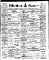 Worthing Gazette Wednesday 29 January 1913 Page 1