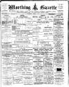 Worthing Gazette Wednesday 01 October 1919 Page 1