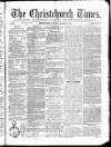 Christchurch Times Saturday 28 January 1871 Page 1