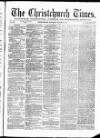 Christchurch Times Saturday 18 March 1871 Page 1