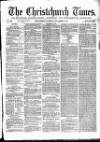 Christchurch Times Saturday 09 September 1871 Page 1
