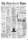 Christchurch Times Saturday 03 November 1883 Page 1