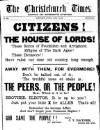 Christchurch Times Saturday 15 January 1910 Page 1