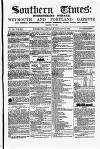 Southern Times and Dorset County Herald Saturday 21 January 1865 Page 1
