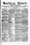 Southern Times and Dorset County Herald Saturday 08 April 1865 Page 1