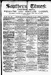 Southern Times and Dorset County Herald Saturday 25 February 1871 Page 1