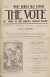 Vote Saturday 28 December 1912 Page 1