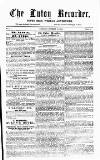 Luton Weekly Recorder Saturday 24 November 1855 Page 1