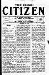 Irish Citizen Saturday 07 September 1912 Page 1