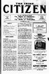 Irish Citizen Saturday 16 November 1912 Page 1