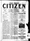 Irish Citizen Saturday 04 January 1913 Page 1