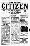 Irish Citizen Saturday 01 November 1913 Page 1