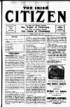 Irish Citizen Saturday 18 July 1914 Page 1