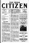 Irish Citizen Saturday 19 September 1914 Page 1
