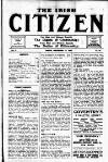 Irish Citizen Saturday 18 September 1915 Page 1