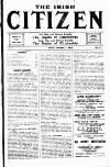 Irish Citizen Saturday 01 January 1916 Page 1