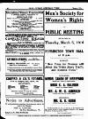 Free Church Suffrage Times Sunday 01 March 1914 Page 12