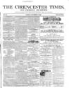 Cirencester Times and Cotswold Advertiser Monday 03 November 1856 Page 1