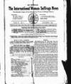 International Woman Suffrage News Sunday 01 December 1918 Page 1