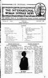 International Woman Suffrage News Friday 04 January 1924 Page 1