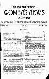 International Woman Suffrage News Friday 04 January 1935 Page 1
