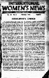 International Woman Suffrage News Friday 04 February 1944 Page 1