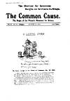 Common Cause Thursday 11 August 1910 Page 1