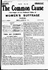 Common Cause Friday 24 January 1913 Page 1