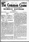 Common Cause Friday 31 January 1913 Page 1