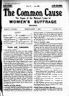 Common Cause Friday 01 August 1913 Page 1