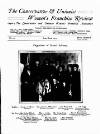 Conservative and Unionist Women's Franchise Review Thursday 01 April 1915 Page 1