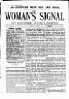 Woman's Signal Thursday 29 March 1894 Page 1
